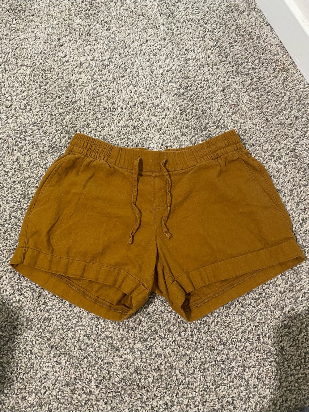 Old Navy Women's Drawstring Athletic Shorts — Mustard Gold